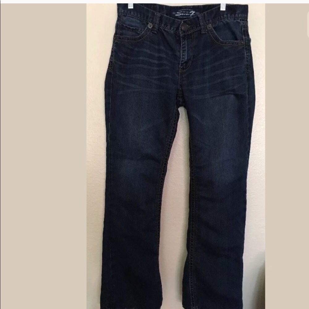 Seven7 men’s jeans 32x32 blue destroy
